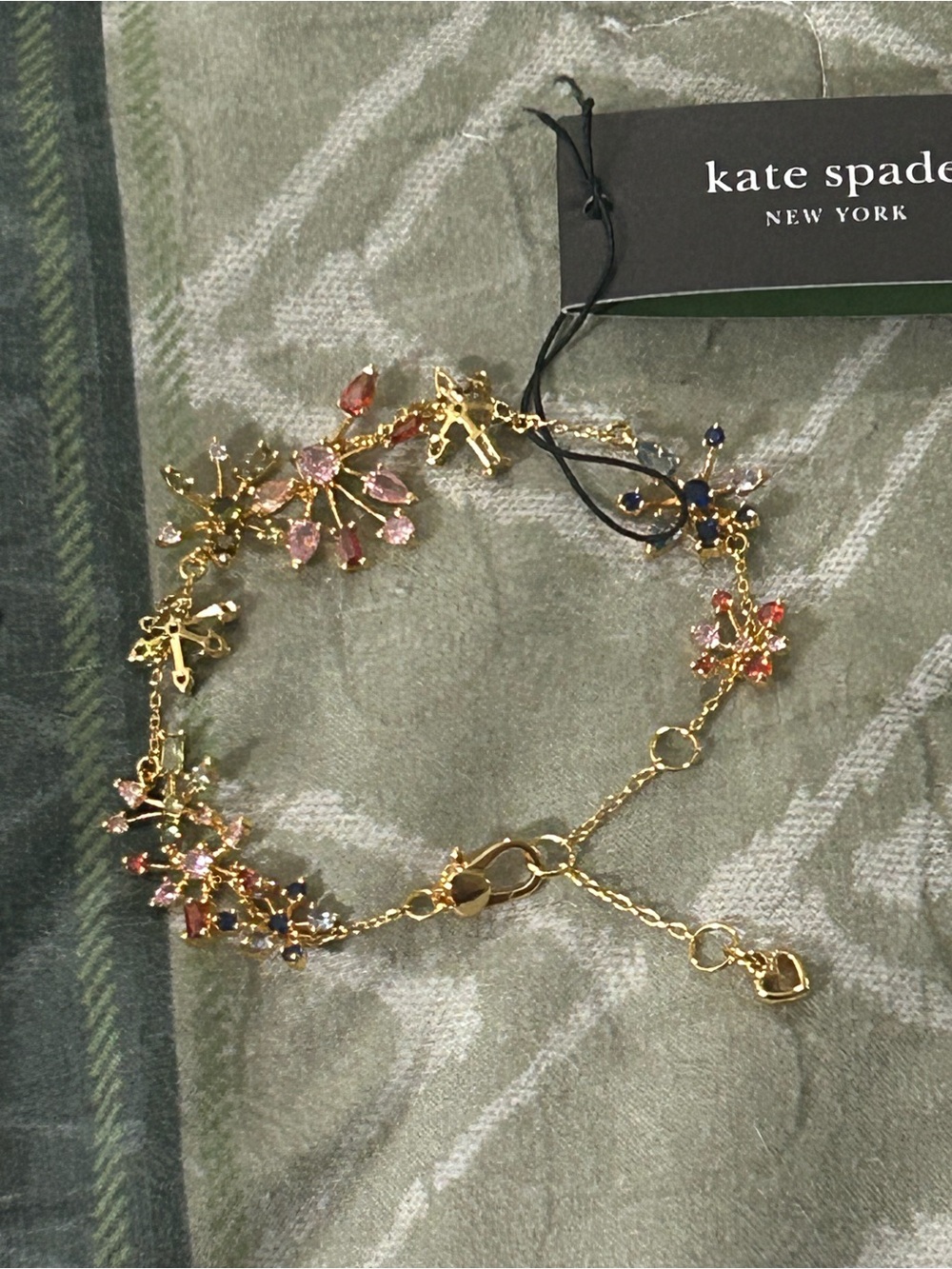Kate Spade Multicolor Crystal Fireworks Bracelet